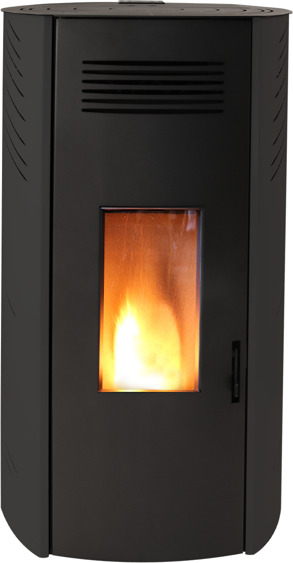 estufa de pellets ctl zara 8 kw burdeos , negra , blanca