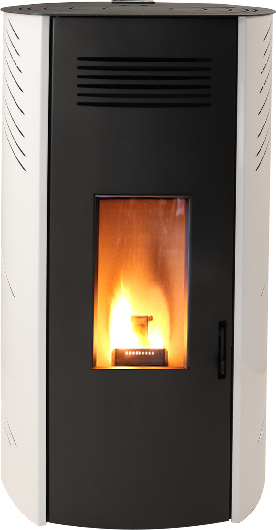 estufa de pellets ctl zara 8 kw burdeos , negra , blanca
