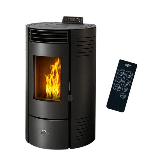 Estufa de pellets Azora 11,6 kW Negro Sannover