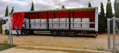 2 Camión con 24 palet de bioforestal SACOS DE 15 KG certificado