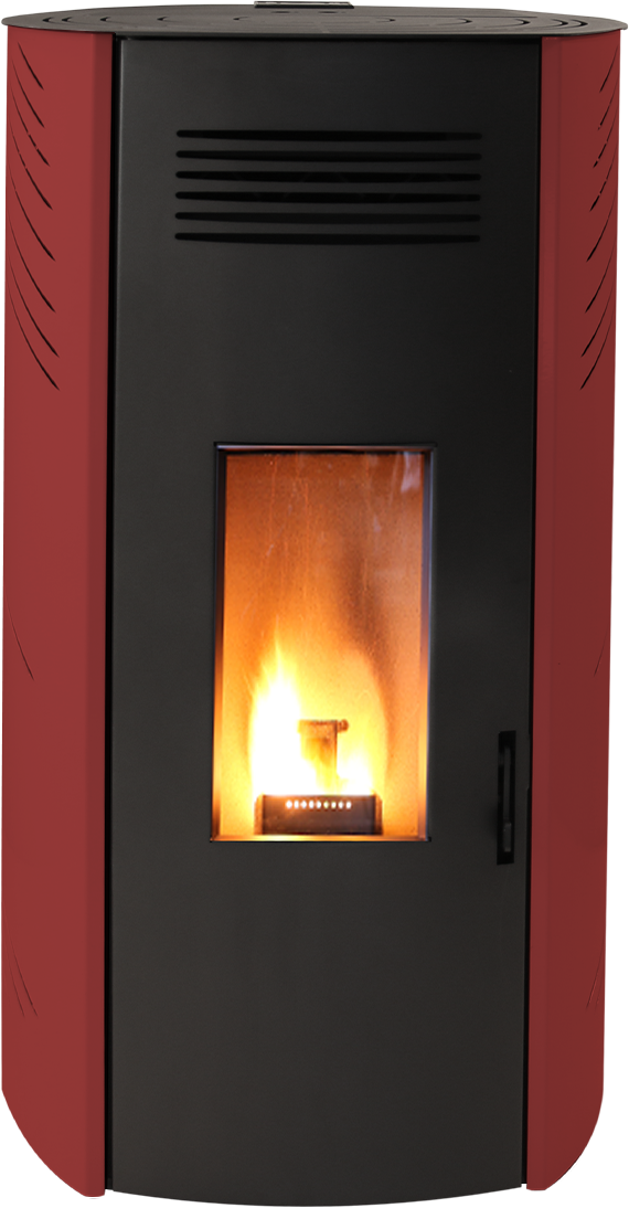 estufa de pellets ctl zara 8 kw burdeos , negra , blanca
