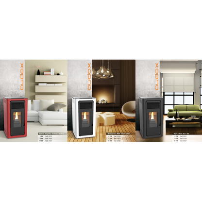 Estufa de Pellet LASIAN AUDAX 10 Negro, 9,4Kw