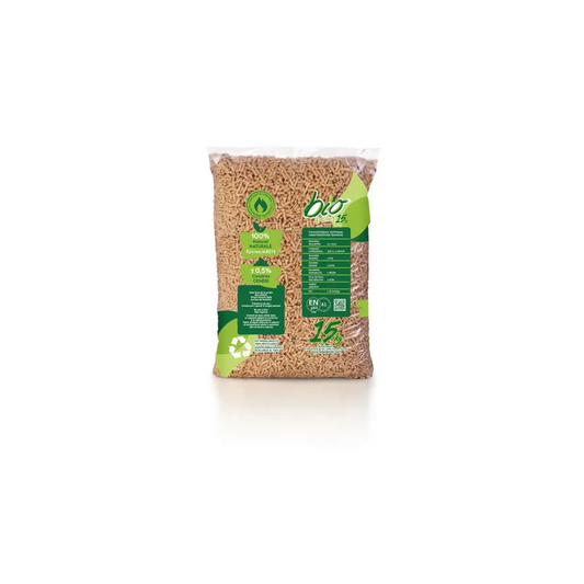 BIO PELLET EnPlus A1 - Bolsa de 15 kg de 77sacos