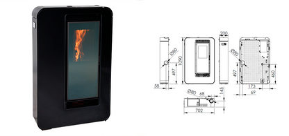 Estufas de aire Monaco, 7.5 kW