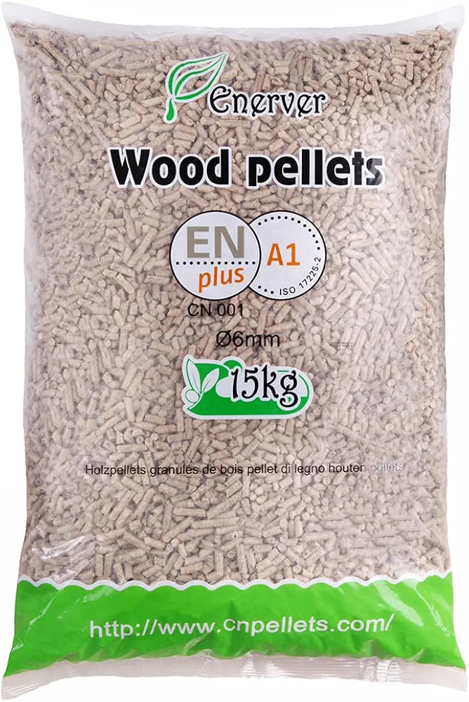 Wood PELLETS - 77 sacos de 15 kg