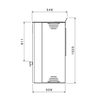 Estufa de pellets de leña Toscana 10 kW - Eider