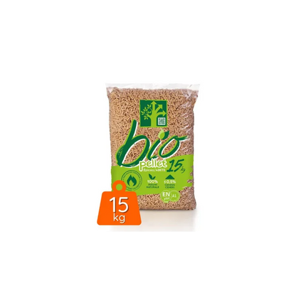 BIO PELLET EnPlus A1 - Bolsa de 15 kg de 77sacos
